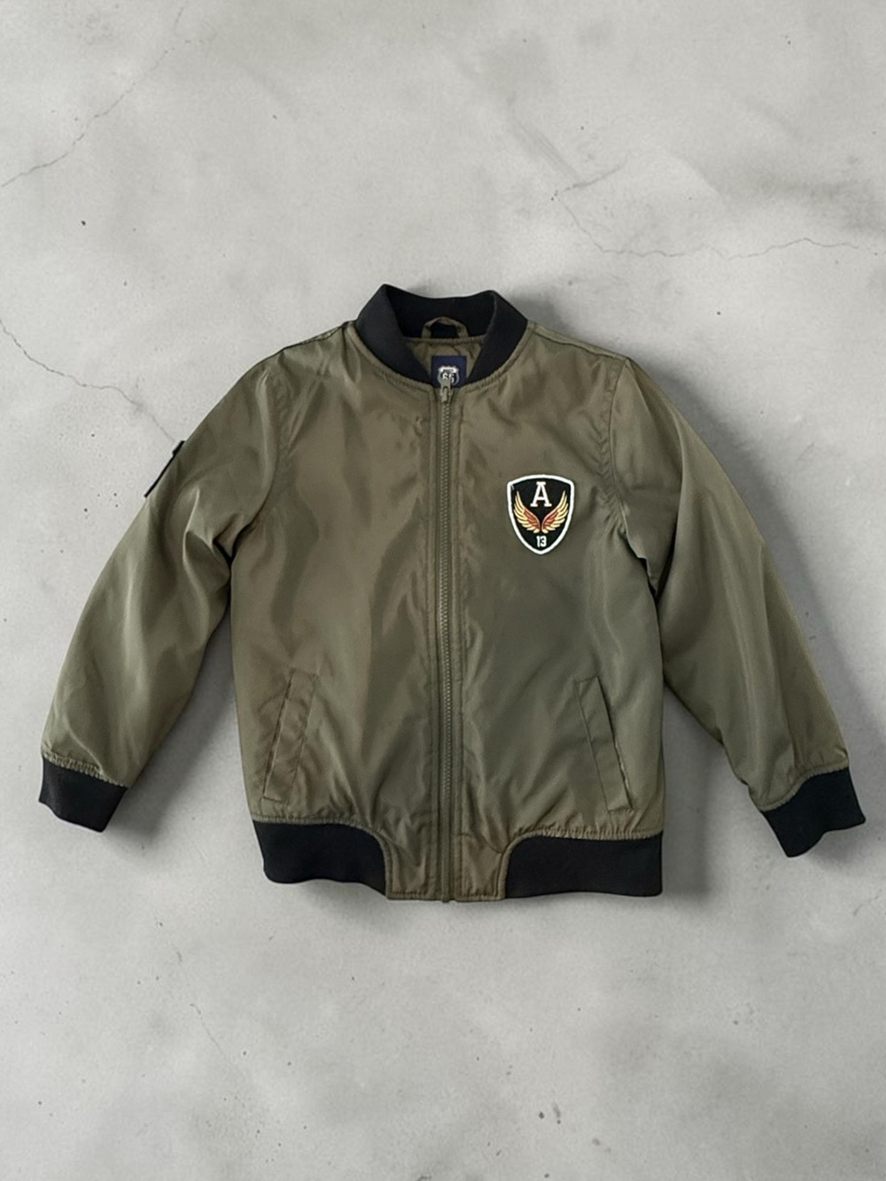 Boys Green Bomber Jacket